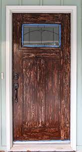 Faux Wood Fiberglass Door With Gel Stain