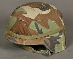 Us Army Issue Pasgt Kevlar Helmet With Woodland Camo Cover