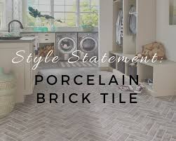 style statement porcelain brick tile