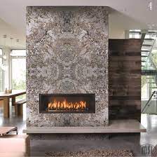 Fireplace With Granite Slabs