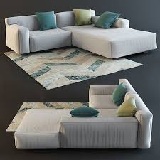 sofa couch settee high detailed 3d