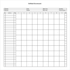 Printable Softball Scorebook Ushouldcome Co