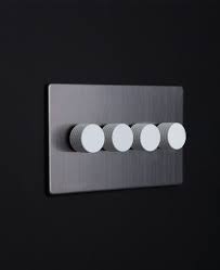Silver Quadruple Dimmer Switch