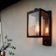 Outdoor Wall Lantern Rust Brown With