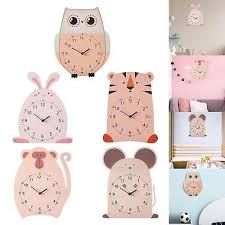 Cute Cartoon Animal Wooden Wall Clock