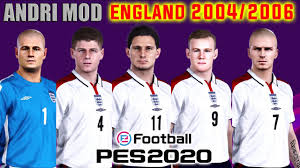 The england men's national football team represents england in men's international football since the first international match in 1872. Classic Patch Pes 2020 England 2004 2006 Youtube