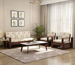 wooden sofa sets