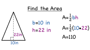 Image result for area of a triangle