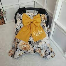 Baby Car Seat Cover Girl Personalized