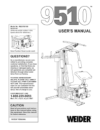 Weider Wesy9510 Users Manual Manualzz Com