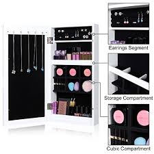 lifewit mirrored jewelry cabinet wall