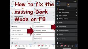 Facebook will be testing out dark mode for its mobile app. How To Fix The Missing Dark Mode Option In Facebook Youtube