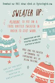sweater up meaning exles