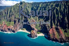 Green valleys, peaked mountains, tropical rainforests. Kauai The Garden Island Of Hawaii Bratton