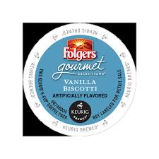 folgers vanilla biscotti k cup coffee