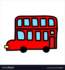 red english double decker bus royalty