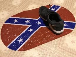 confederate flag bath mat