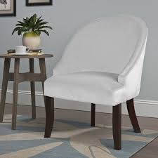 Shop from armchairs & accent chairs, like the high wingback linen armchair or the belleze armless single curved slipper accent chair, while discovering. Pieter Barrel Chair Wayfair 229 Accent Chairs Chair Solid Wood Dining Chairs