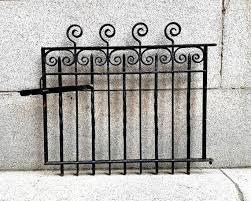 Antique Cast Iron Fence With Latch