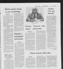 black ink black student movement university of north carolina at newspaper page text