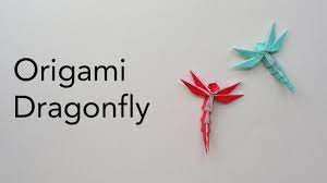 origami dragonfly tutorial designed by