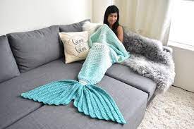 Ready To Ship Mermaid Tail Blanket