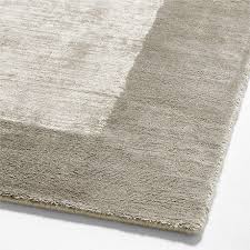 laval viscose border dark grey area rug