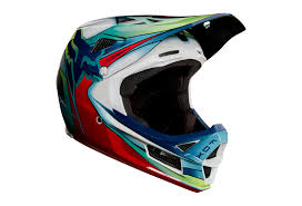 Fox Rampage Pro Carbon Kustom Full Face Helmet White Red Black