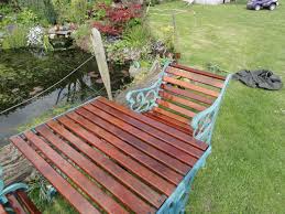 hardwood garden bench slats sapele 1 22