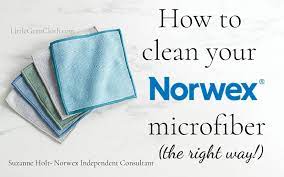 how to clean norwex microfiber
