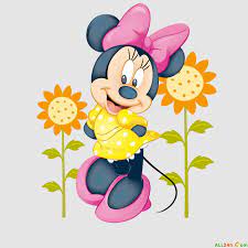 PSD - Chuột mickey nữ và 2 bông hoa | Chuột mickey, Chuột, Hình ảnh
