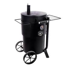 bronco charcoal drum smoker grill