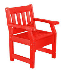 Polywood vineyard 5' recycled plastic park bench this stylish 60 recycled plastic park bench is ideal for increasing seating space in your outdoor commercial grade, recycled plastic benches, park benches, patio benches and garden benches. Wildridge Heritage Recycled Plastic Garden Chair The Porch Swing Store
