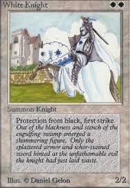 100+ vintage magic the gathering card lot!! White Knight Alpha Card Kingdom