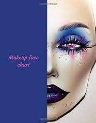 Details About Makeup Face Chart A Professional Blank Practice Workbook For Artists