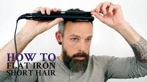 A long comb over is a trendy men's style, but when paired with a high fade, the hairstyle truly stands out. How To Use A Flat Iron On Men S Short Hair Youtube