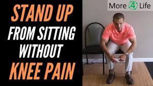 knee pain when standing up from sitting