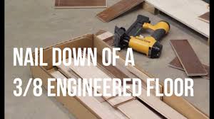 nail down an engineered wood floor