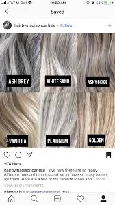 Whether you're covering up gray, changing your look or touching up your current shade, you can do it in the comfort of your own home at a fraction of the. Range Of Dye Shades Silver Blonde Hair Blending Gray Hair Grey Blonde Hair