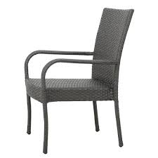 Noble House Camden Gray 3 Piece Wood And Wicker Outdoor Bistro Set