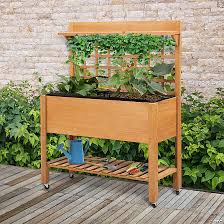 Outsunny 41 Wooden Raised Garden Bed