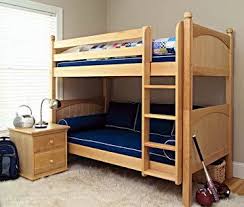 single wooden double bunk bed at best