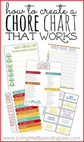 Create A Chore Chart That Works For The Kid Chore Chart