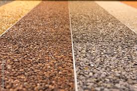 close up of a natural stone carpet
