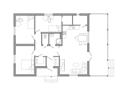 Black And White Architectural Plan Of A