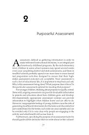  purposeful assessment early childhood assessment why what and early childhood assessment why what and how 2008