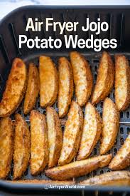 air fryer potato wedges crispy jojo s
