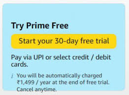 try amazon prime for free with 30 day