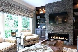 stone fireplace ideas with tv stone