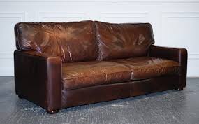 vine brown leather sofa 1980s for